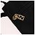 Borsa a Spalla FENDI Canvas Nero Oro Auth 186111 D'oro - vista 21
