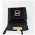 Borsa a tracolla Salvatore Ferragamo Gancini in pelle Harako Nera Oro Auth ka4773A Nero D'oro - vista 15