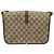 Borsa Gucci GG Supreme Web Sherry Line PVC Beige Oro 001 104 0551 Auth ka4846 D'oro - vista 3