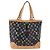 Borsa Tote LOUIS VUITTON Multicolor Shirley MM Nera M93213 LV Auth 186256SAV Nero - vista 2
