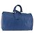 LOUIS VUITTON Epi Keepall 45 Boston Bag Blue M42975 LV Auth 184611