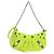 BALENCIAGA Borsa Mini Le Cagole in pelle con catena 2way Verde Argento Auth 185444M - vista 2