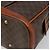 Céline Borsa CELINE Macadam Canvas PVC Pelle Marrone Oro Auth 185533 D'oro - vista 10