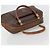 Céline Borsa CELINE Macadam Canvas PVC Pelle Marrone Oro Auth 185533 D'oro - vista 6