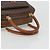 Céline Borsa CELINE Macadam Canvas PVC Pelle Marrone Oro Auth 185533 D'oro - vista 7