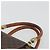 Céline Borsa CELINE Macadam Canvas PVC Pelle Marrone Oro Auth 185533 D'oro - vista 8
