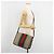 Borsa a tracolla GUCCI GG Supreme Web Sherry Line PVC Beige Rosso 180692 Auth ka4786A - vista 24