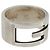 GUCCI icon Ring Metall Silber Auth SW2360V
