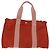 Hermès Borsa HERMES Cannes MM in cotone Arancione Argento Autentica 179542A - vista 3