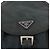 Zaino a tracolla con catena PRADA Nylon Verde Argento Auth 185902A - vista 17