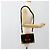 PRADA Schultertasche Samt Schwarz Gold Auth 187500V Golden - Ansicht 22