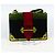 PRADA Schultertasche Samt Schwarz Gold Auth 187500V Golden - Ansicht 23