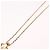 Christian Dior Strassherz-Halskette Metall Gold Auth SW2427 Golden - Ansicht 10