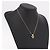 Christian Dior Strassherz-Halskette Metall Gold Auth SW2427 Golden - Ansicht 14