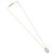 Christian Dior Strassherz-Halskette Metall Gold Auth SW2427 Golden - Ansicht 2