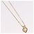 Christian Dior Strassherz-Halskette Metall Gold Auth SW2427 Golden - Ansicht 4