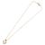 Christian Dior Strassherz-Halskette Metall Gold Auth SW2427 Golden - Ansicht 8