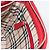 BURBERRY Schultertasche Leder Rot Silber Authentisch 186215A - Ansicht 19
