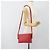 BURBERRY Schultertasche Leder Rot Silber Authentisch 186215A - Ansicht 23
