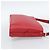 BURBERRY Schultertasche Leder Rot Silber Authentisch 186215A - Ansicht 5
