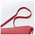 BURBERRY Schultertasche Leder Rot Silber Authentisch 186215A - Ansicht 8