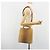 Borsa a tracolla Salvatore Ferragamo Gancini in pelle beige argento Auth 185544 - vista 25