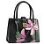 Borsa a mano Salvatore Ferragamo Gancini Pelle Nera e Oro Auth 185609A Nero D'oro