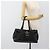 Bolso Tote PRADA de piel negro con detalles plateados Auth 187659V Plata - vista 23