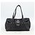 Bolso Tote PRADA de piel negro con detalles plateados Auth 187659V Plata - vista 24