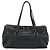Bolso Tote PRADA de piel negro con detalles plateados Auth 187659V Plata - vista 3