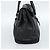 Bolso Tote PRADA de piel negro con detalles plateados Auth 187659V Plata - vista 4