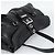 Bolso Tote PRADA de piel negro con detalles plateados Auth 187659V Plata - vista 6