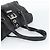 Bolso Tote PRADA de piel negro con detalles plateados Auth 187659V Plata - vista 7