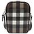 Borsa a Spalla BURBERRY Nova Check PVC Marrone Argento Auth 186210A - vista 3