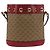 GUCCI GUCCI �~ Doraemon Micro GG Supreme Bag PVC Beige Oro 647801 Auth 185900M D'oro - vista 4