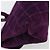 Borsa Salvatore Ferragamo Gancini in scamosciato viola e oro Autentica 186128A D'oro Porpora - vista 13
