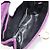 Borsa Salvatore Ferragamo Gancini in scamosciato viola e oro Autentica 186128A D'oro Porpora - vista 17