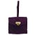 Borsa Salvatore Ferragamo Gancini in scamosciato viola e oro Autentica 186128A D'oro Porpora - vista 2