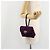 Borsa Salvatore Ferragamo Gancini in scamosciato viola e oro Autentica 186128A D'oro Porpora - vista 21