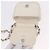 CHANEL Matelasse Chain Shoulder Bag Lamb Skin White Silver CC Auth 185770SAM Argento Bianco - vista 16