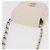 CHANEL Matelasse Chain Shoulder Bag Lamb Skin White Silver CC Auth 185770SAM Argento Bianco - vista 6
