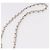 CHANEL Matelasse Chain Shoulder Bag Lamb Skin White Silver CC Auth 185770SAM Argento Bianco - vista 8