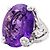 Anillo Dior, "Miss Dior", blanco, amatista, diamantes - vista 3