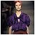 Bow Top peplum de seda roxa com laço da coleção primavera 2007 da Prada Roxo - vista 2