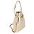 Borsa bucket medium C'est in pelle di vitello beige con logo CD in rilievo Christian Dior - vista 4