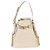 Borsa bucket medium C'est in pelle di vitello beige con logo CD in rilievo Christian Dior - vista 8