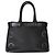 Tote Bolsa Prada de fivela grande com tachas em couro de bezerro de grão macio preto com cinto - vista 2