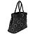 Tote Bolsa Prada de fivela grande com tachas em couro de bezerro de grão macio preto com cinto - vista 4