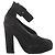 Kelly Hermès HERMES Leder- & Wildleder-Stilettos in Schwarz, Größe 38 EU