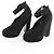 Kelly Hermès HERMES Leder- & Wildleder-Stilettos in Schwarz, Größe 38 EU - Ansicht 2